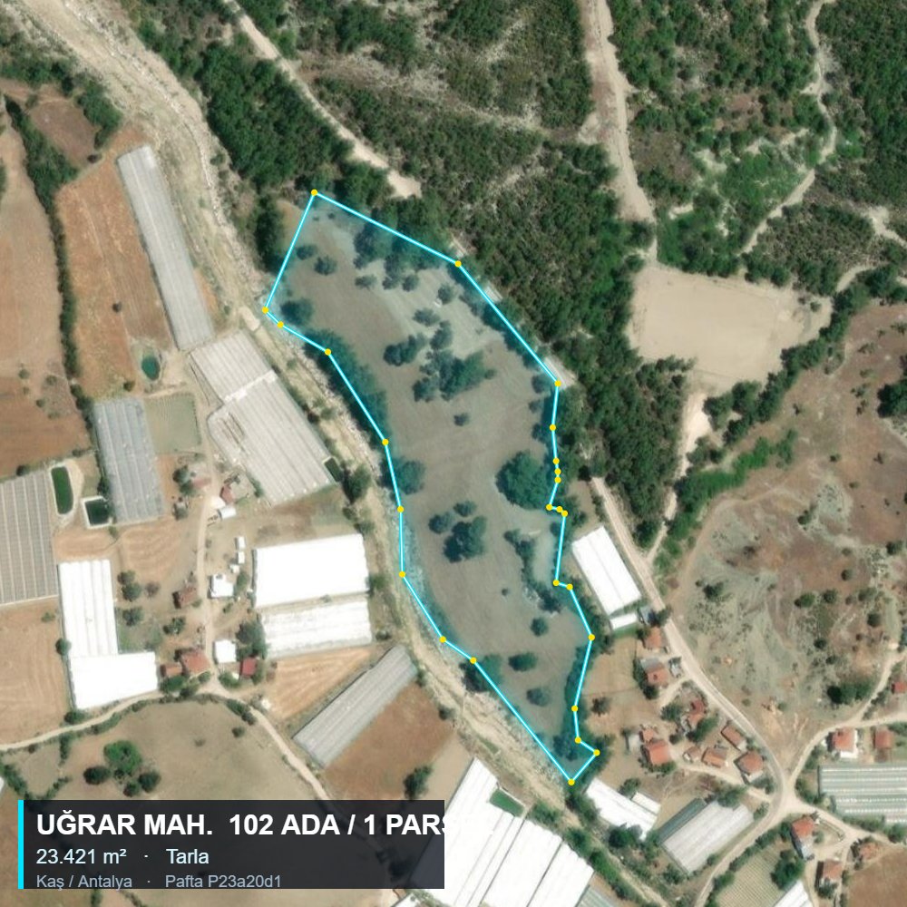 Kaş Satılık Tarla 23.421 m² — fotoğraf 5